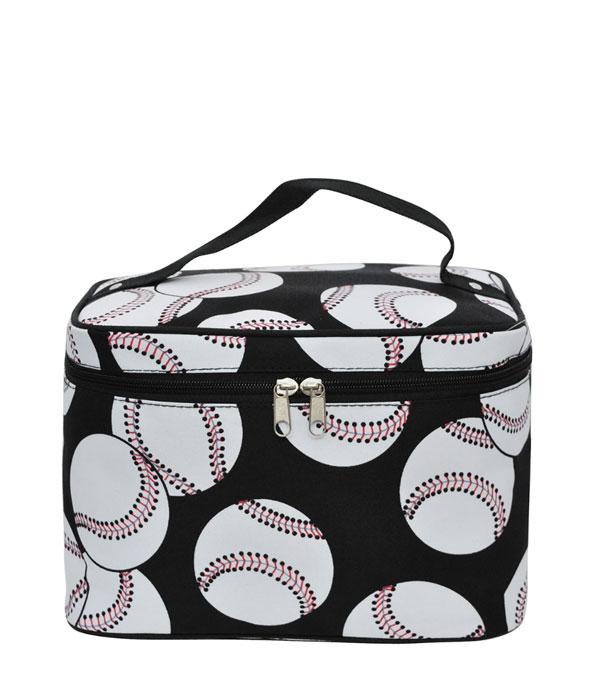 SPORTS THEME :: Wholesale Baseball Print Cosmetic Case