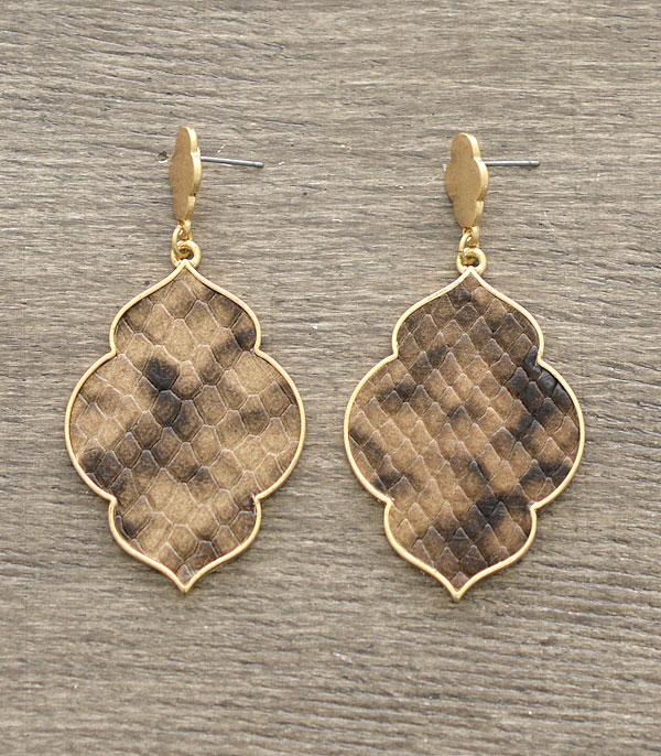 <font color=black>SALE ITEMS</font> :: JEWELRY :: Earrings :: Wholesale Snake Skin Print Earrings