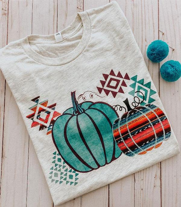 <font color=GREEN>HOLIDAYS</font> :: Wholesale Aztec Pumpkins Vintage Short Sleeve Tee