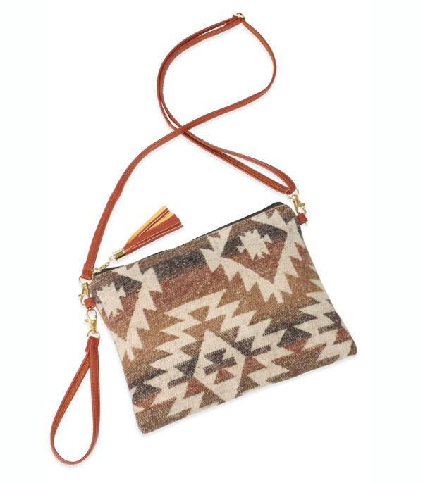 New Arrival :: Wholesale Aztec Print Crossbody Bag Clutch