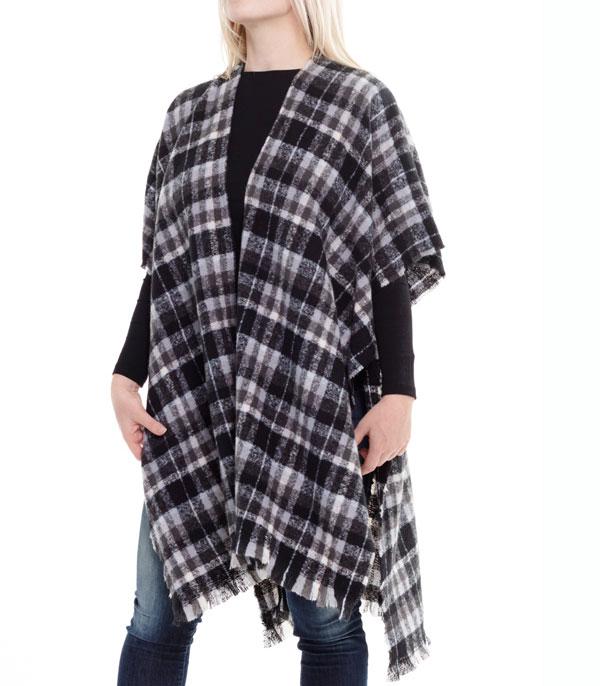 <font color=black>SALE ITEMS</font> :: SCARVES | APPAREL  :: Apparel :: Wholesale Plaid Kimono