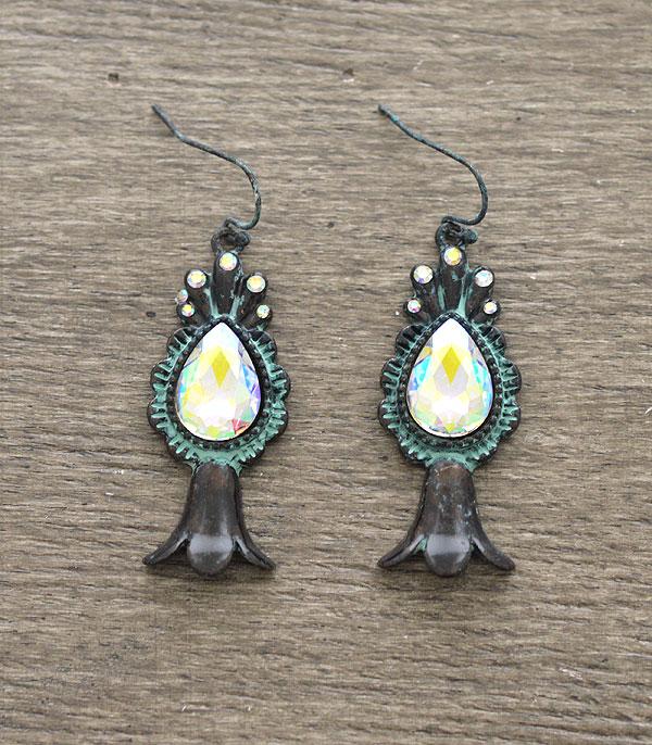 <font color=black>SALE ITEMS</font> :: JEWELRY :: Earrings :: Wholesale Iridescent Squash Blossom Earrings