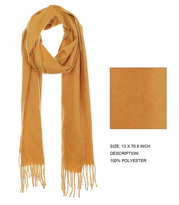<font color=black>SALE ITEMS</font> :: SCARVES | APPAREL  :: Scarves :: Wholesale Solid Color Fringed Scarf