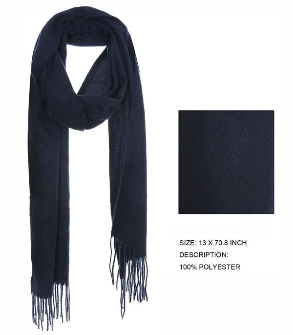 KIMONO I SCARVES :: SCARF / SCARF RING :: Wholesale Solid Color Fringed Scarf