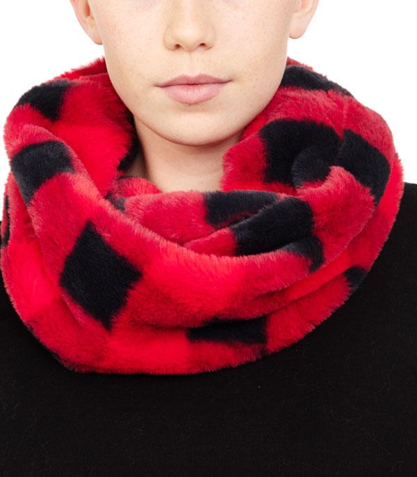 <font color=black>SALE ITEMS</font> :: SCARVES | APPAREL  :: Scarves :: Wholesale Soft Buffalo Plaid Infinity Scarf