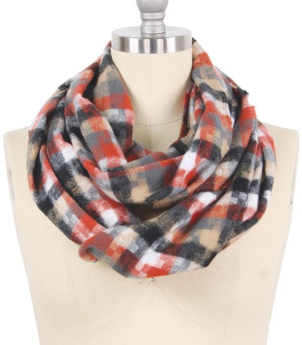 <font color=black>SALE ITEMS</font> :: SCARVES | APPAREL  :: Scarves :: Wholesale Houndstooth Print Infinity Scarf