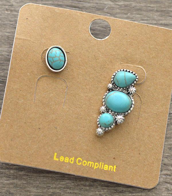 <font color=black>SALE ITEMS</font> :: JEWELRY :: Earrings :: Wholesale Turquoise Post Earrings