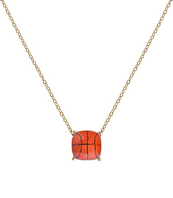 <font color=black>SALE ITEMS</font> :: JEWELRY :: Necklaces :: Wholesale Basketball Pendant Necklace