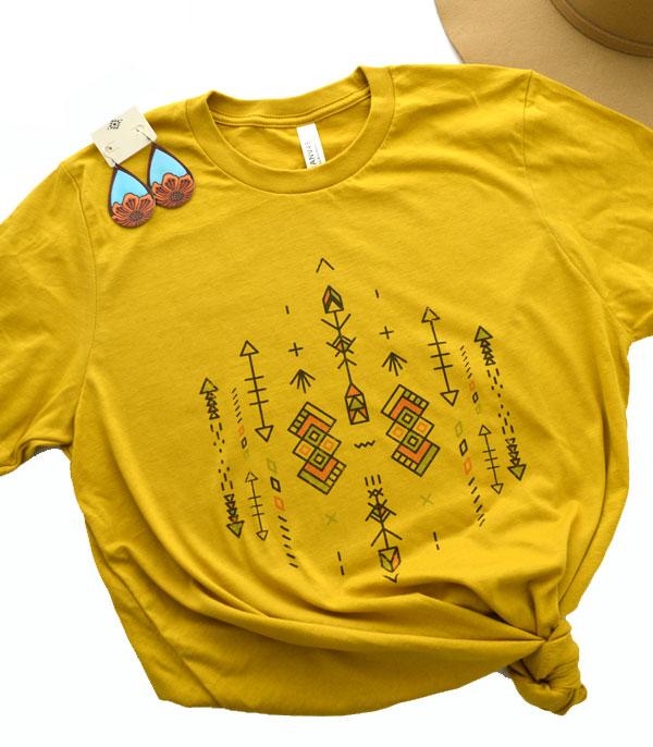 GRAPHIC TEES :: GRAPHIC TEES :: Wholesale Aztec Print Vintage Tshirt