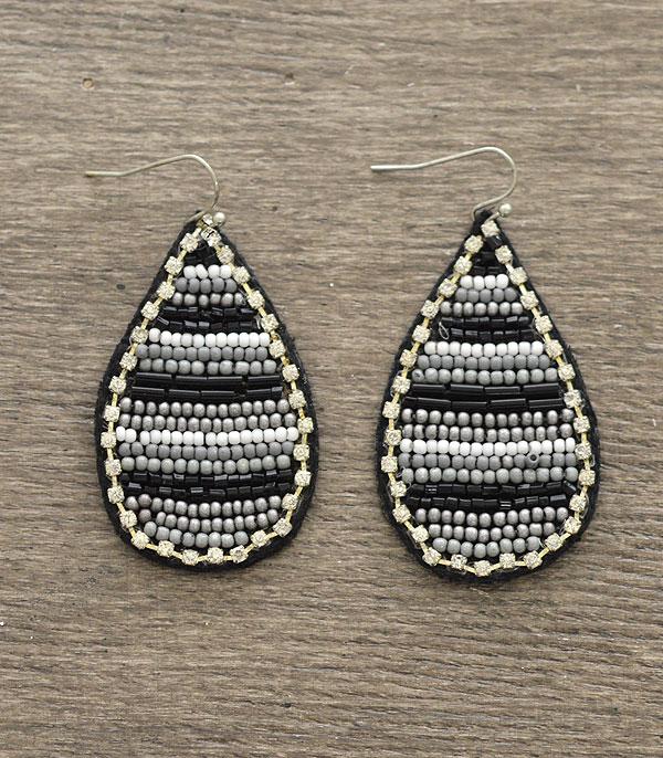 <font color=black>SALE ITEMS</font> :: JEWELRY :: Earrings :: Wholesale Seed Bead Teardrop Earrings