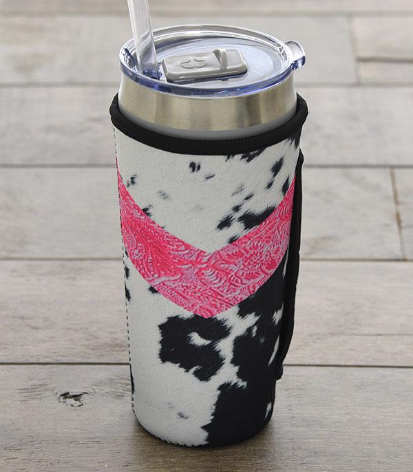 New Arrival :: Wholesale Tipi Cowhide Print Tumbler Sleeve