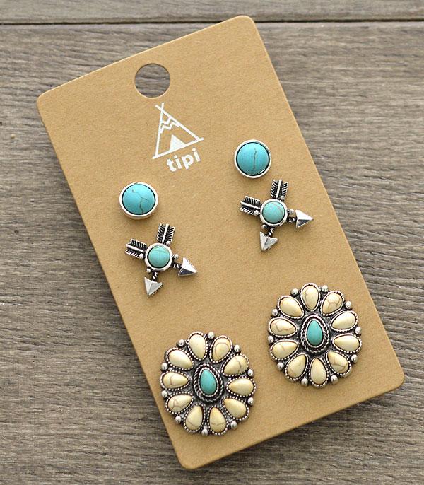 Wholesale Handbag Fashion Jewelry ERG9269TQWT Wholesale Tipi 3PC