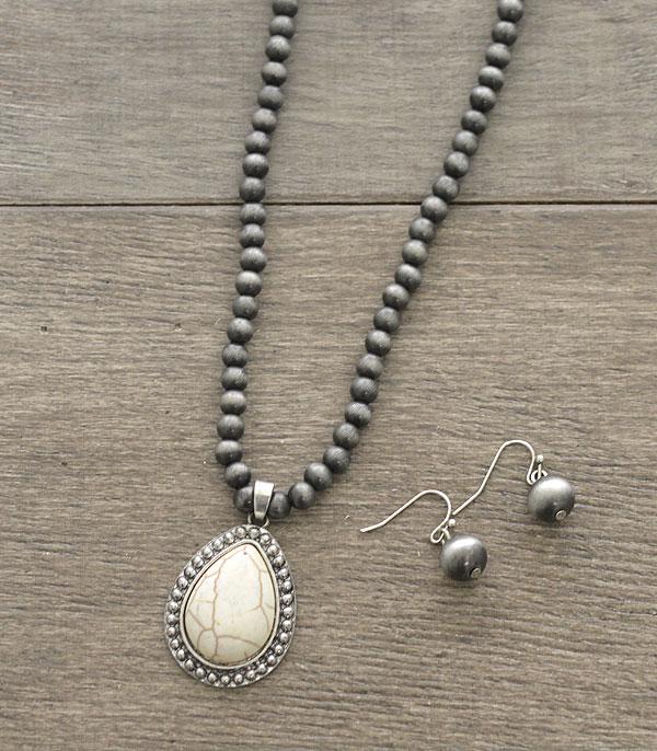 <font color=black>SALE ITEMS</font> :: JEWELRY :: Necklaces :: Wholesale Western Navajo Bead Necklace Set