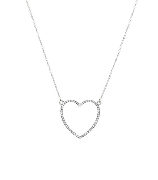 New Arrival :: Wholesale Rhinestone Heart Necklace