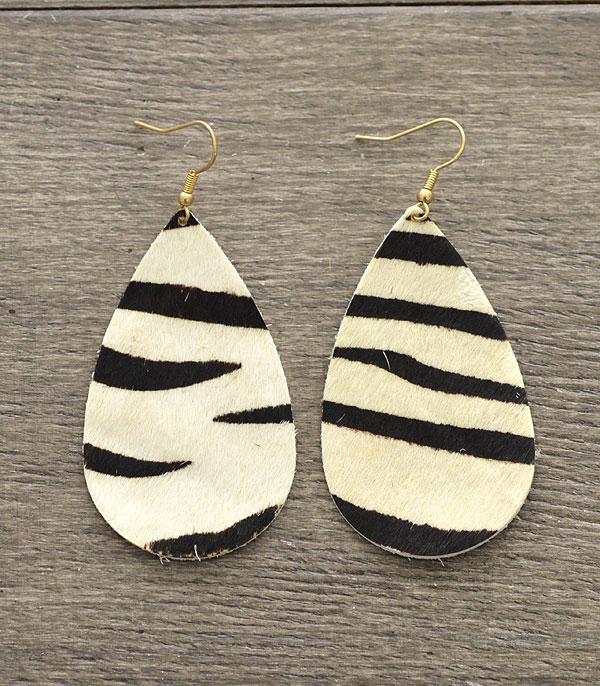 <font color=black>SALE ITEMS</font> :: JEWELRY :: Earrings :: Wholesale Genuine Leather Animal Print Earrings