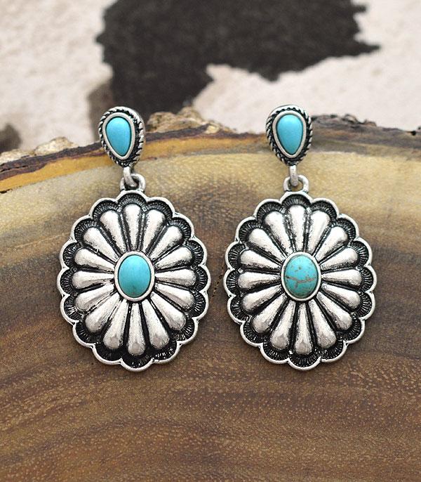 New Arrival :: Wholesale Tipi Western Concho Earrings