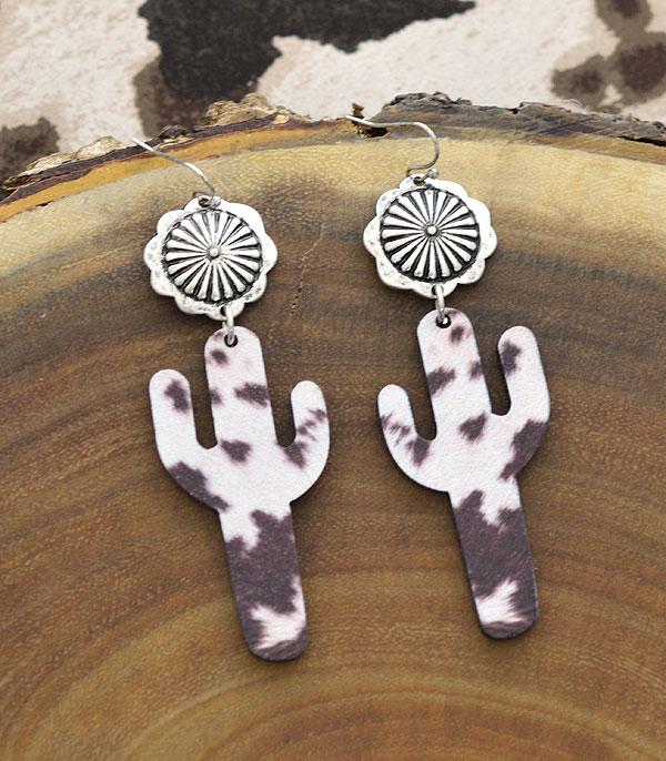<font color=black>SALE ITEMS</font> :: JEWELRY :: Earrings :: Wholesale Tipi Cactus Wooden Dangle Earrings