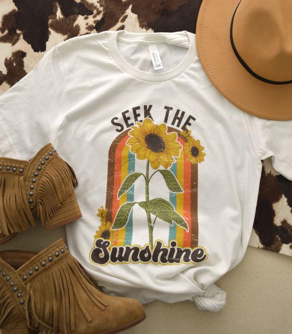 GRAPHIC TEES :: GRAPHIC TEES :: Wholesale Seek The Sunshine Vintage Graphic Tshirt