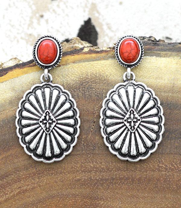 EARRINGS :: WESTERN POST EARRINGS :: Wholesale Tipi Western Concho Earrings