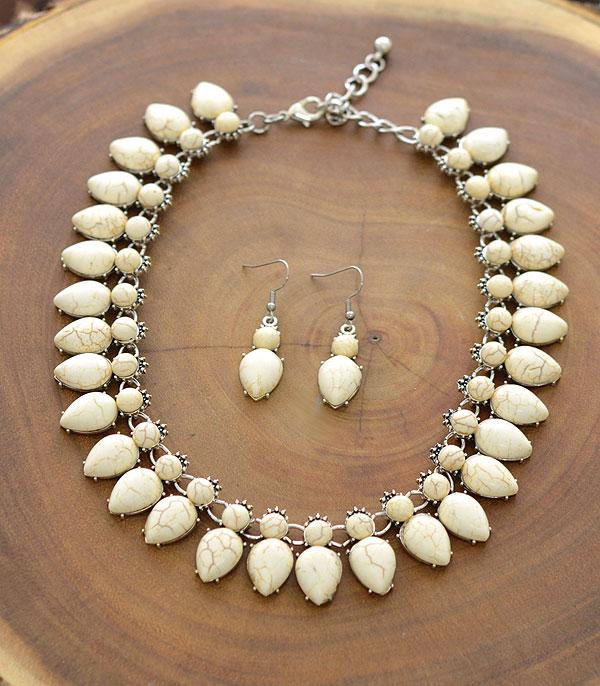 <font color=black>SALE ITEMS</font> :: JEWELRY :: Necklaces :: Wholesale Turquoise Stone Necklace Set