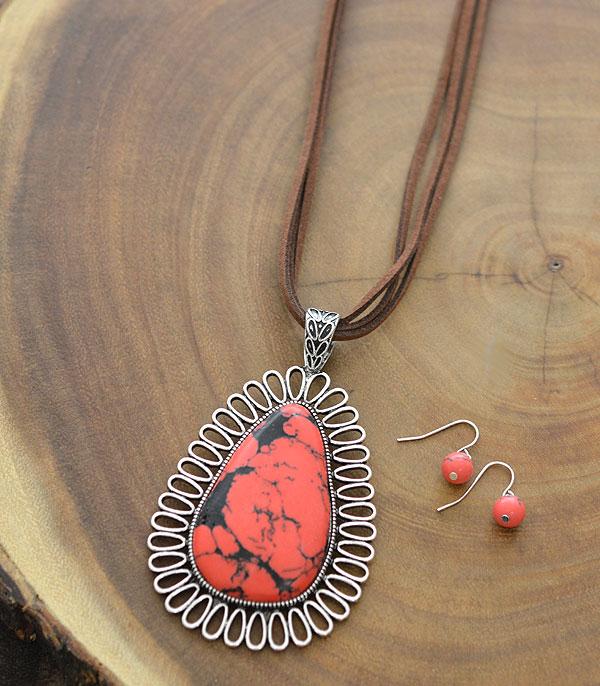 <font color=black>SALE ITEMS</font> :: JEWELRY :: Necklaces :: Wholesale Turquoise Teardrop Pendant Necklace