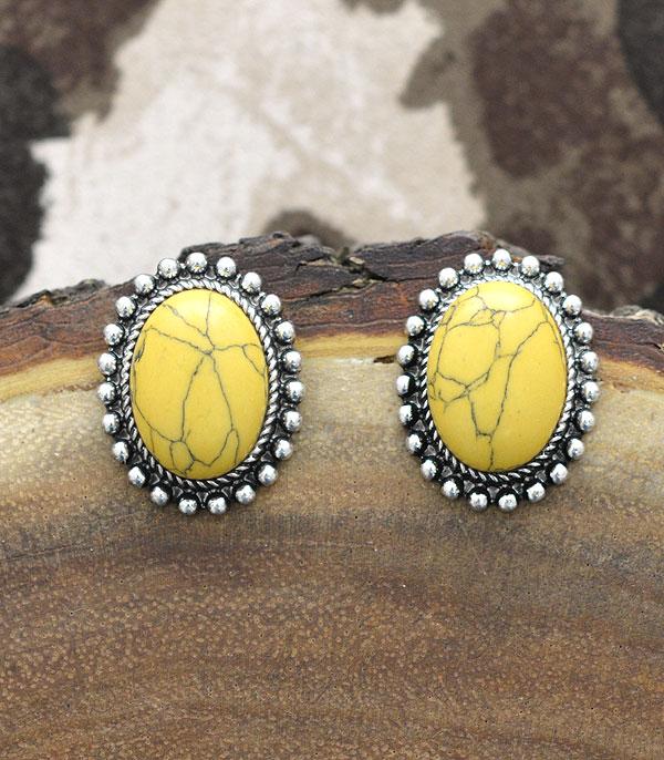 <font color=black>SALE ITEMS</font> :: JEWELRY :: Earrings :: Wholesale Western Turquoise Oval Post Earrings