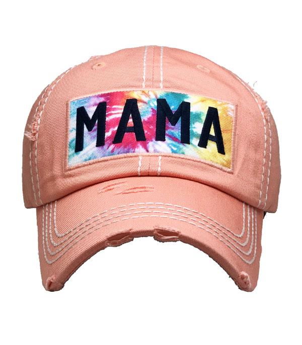HATS I HAIR ACC :: BALLCAP :: Wholesale Mama Tie Dye Vintage Ballcap