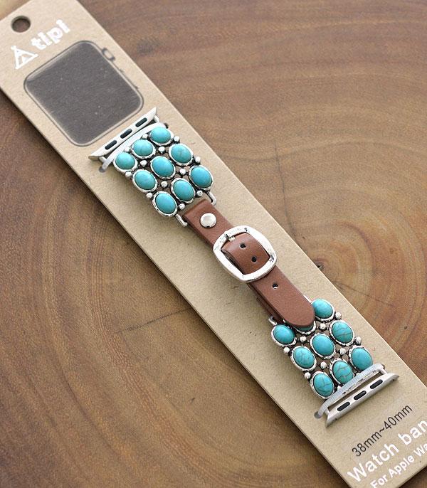 New Arrival :: Wholesale Tipi Western Turquoise Apple Watch Band