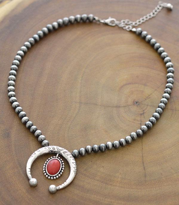 <font color=black>SALE ITEMS</font> :: JEWELRY :: Necklaces :: Wholesale Squash Blossom Navajo Bead Necklace