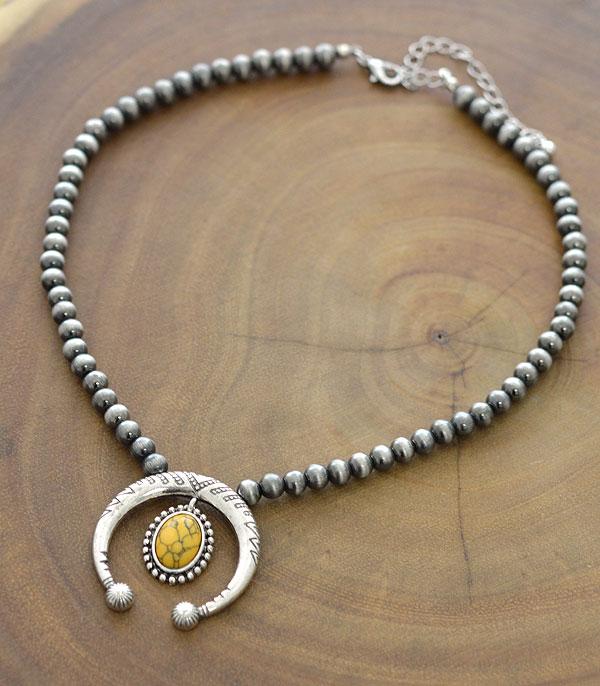 <font color=black>SALE ITEMS</font> :: JEWELRY :: Necklaces :: Wholesale Squash Blossom Navajo Bead Necklace