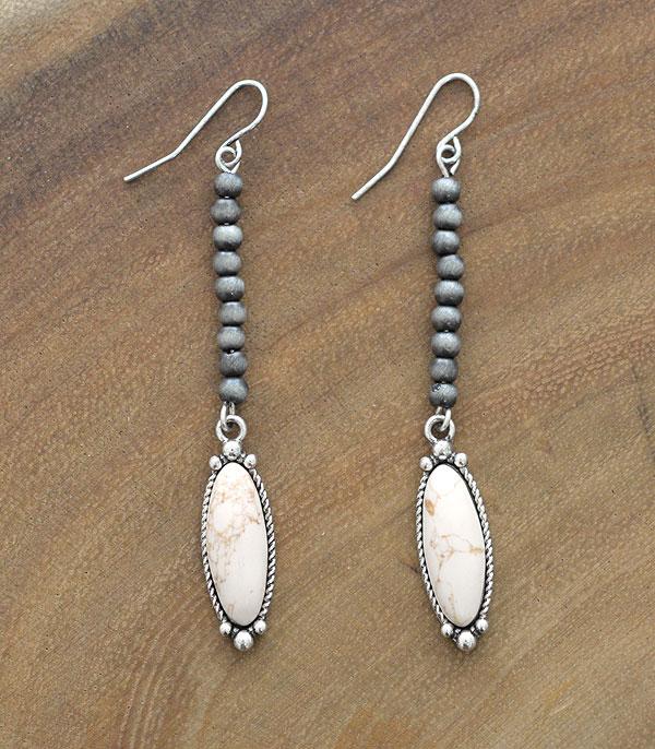 <font color=black>SALE ITEMS</font> :: JEWELRY :: Earrings :: Wholesale Turquoise Navajo Pearl Drop Earrings
