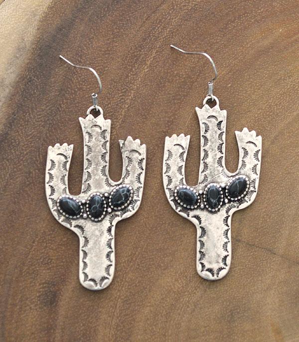 <font color=black>SALE ITEMS</font> :: JEWELRY :: Earrings :: Wholesale Aztec Cactus Dangle Earrings