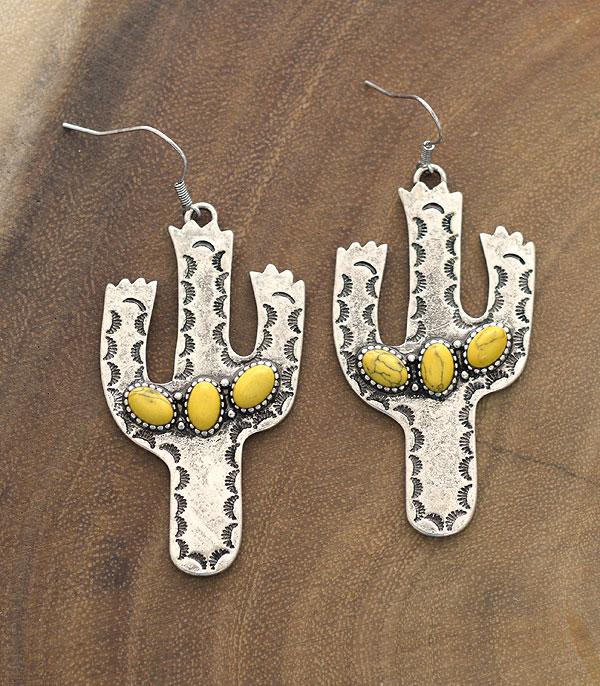 <font color=black>SALE ITEMS</font> :: JEWELRY :: Earrings :: Wholesale Aztec Cactus Dangle Earrings