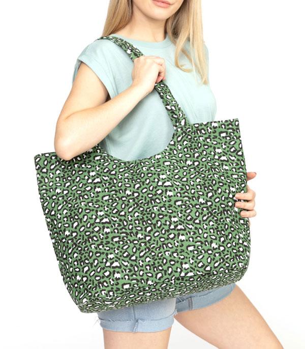 <font color=black>SALE ITEMS</font> :: HANDBAGS | TRAVEL :: Wholesale Leopard Print Tote Bag