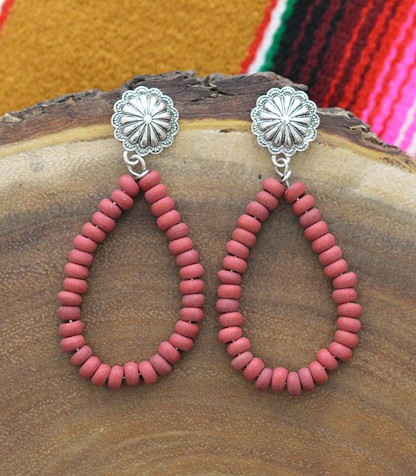 <font color=black>SALE ITEMS</font> :: JEWELRY :: Earrings :: Wholesale Western Concho Post Teardrop Earrings