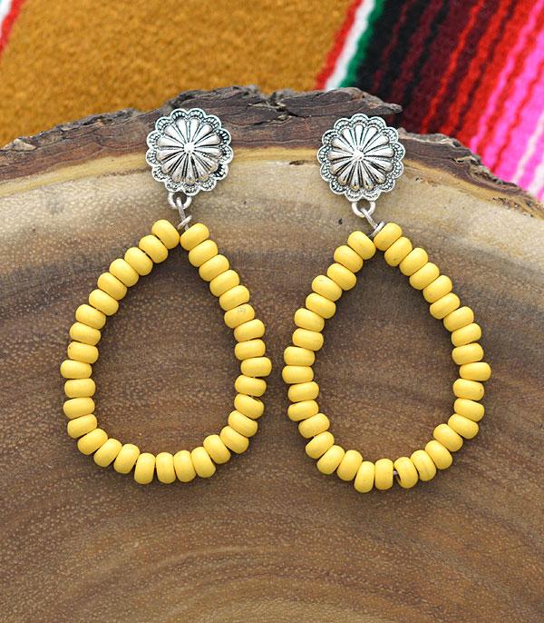 <font color=black>SALE ITEMS</font> :: JEWELRY :: Earrings :: Wholesale Western Concho Post Teardrop Earrings