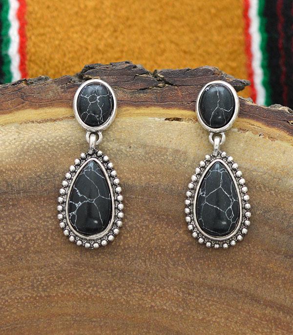 <font color=black>SALE ITEMS</font> :: JEWELRY :: Earrings :: Wholesale Turquoise Post Teardrop Earrings