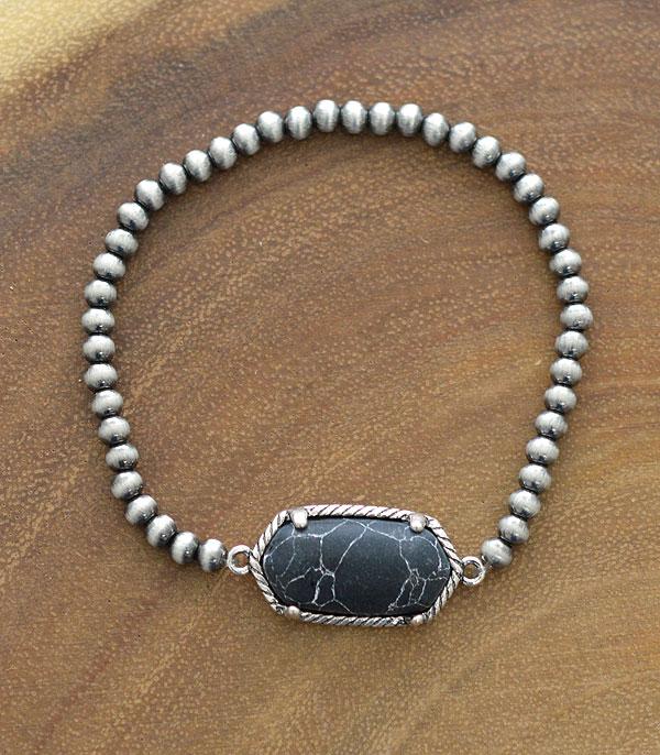 BRACELETS :: STRETCH-BEAD :: Wholesale Semi Stone Turquoise Navajo Bracelet