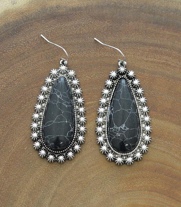 <font color=black>SALE ITEMS</font> :: JEWELRY :: Earrings :: Wholesale Turquoise Teardrop Earrings