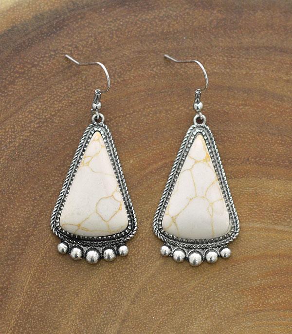 <font color=black>SALE ITEMS</font> :: JEWELRY :: Earrings :: Wholesale Turquoise Stone Dangle Earrings