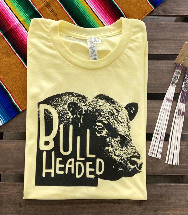 GRAPHIC TEES :: GRAPHIC TEES :: Wholesale Bull Headed Western Tshirt