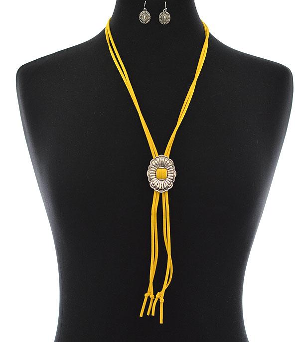 <font color=black>SALE ITEMS</font> :: JEWELRY :: Necklaces :: Wholesale Tipi Western Bolo Necklace Set