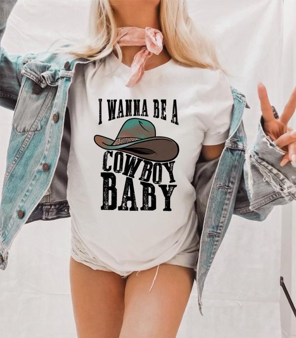 GRAPHIC TEES :: GRAPHIC TEES :: Wholesale Western Cowboy Baby Graphic Tshirt