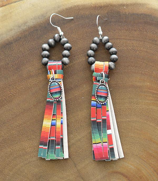 <font color=black>SALE ITEMS</font> :: JEWELRY :: Earrings :: Wholesale Navajo Pearl Bead Tassel Earrings