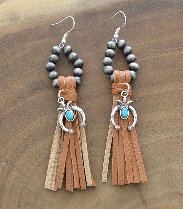 <font color=black>SALE ITEMS</font> :: JEWELRY :: Earrings :: Wholesale Squash Blossom Charm Tassel Earrings