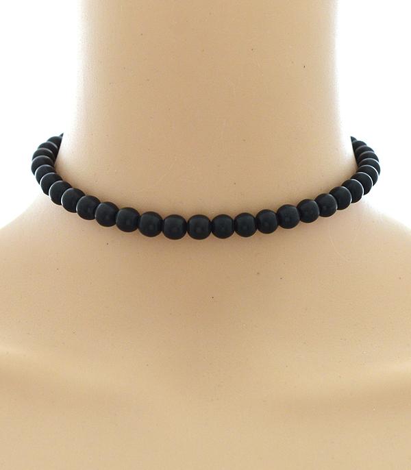 <font color=black>SALE ITEMS</font> :: JEWELRY :: Necklaces :: Wholesale Turquoise Bead Choker Necklace