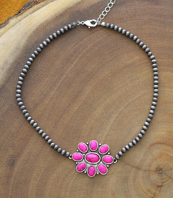 New Arrival :: Wholesale Western Turquoise Bead Choker Necklace