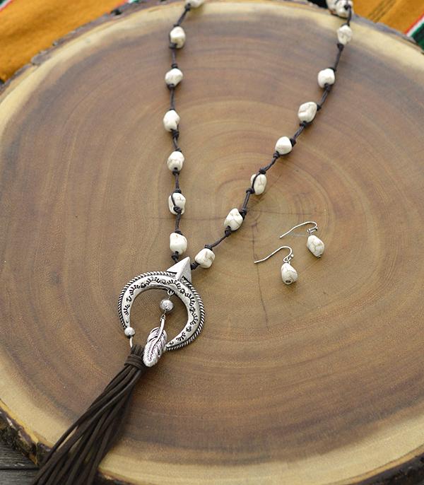 <font color=black>SALE ITEMS</font> :: JEWELRY :: Necklaces :: Wholesale Squash Blossom Semi Stone Tassel Necklac