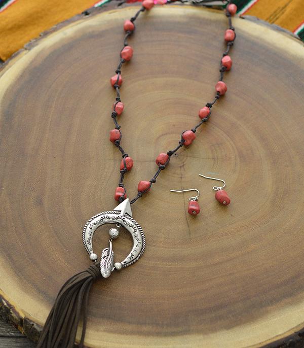 <font color=black>SALE ITEMS</font> :: JEWELRY :: Necklaces :: Wholesale Squash Blossom Semi Stone Necklace