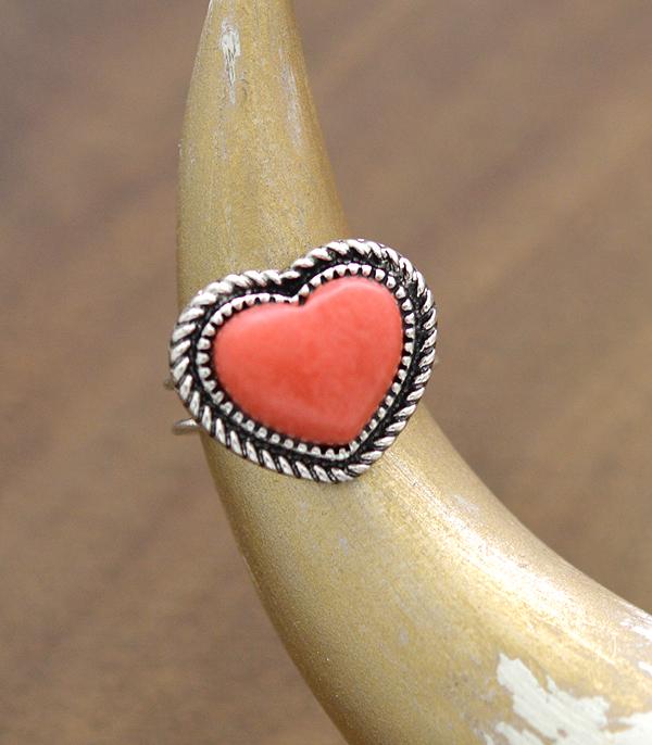 New Arrival :: Wholesale Semi Stone Heart Ring